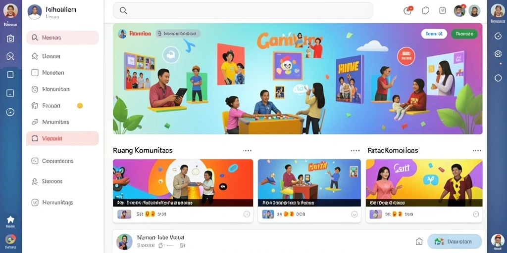 Tampilan antarmuka yang sederhana dan menarik.