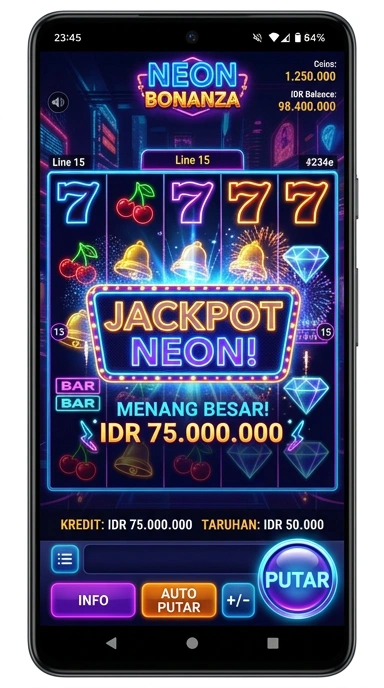 Cuplikan layar menu unduhan 234e untuk perangkat Android